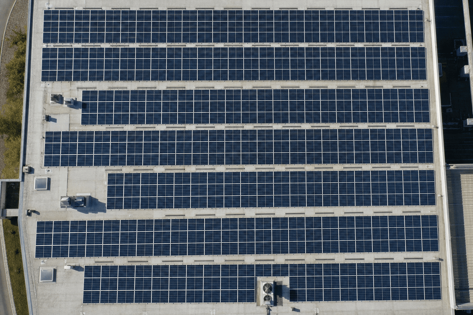 PV Panel Inspection — hover to reveal the thermal layer